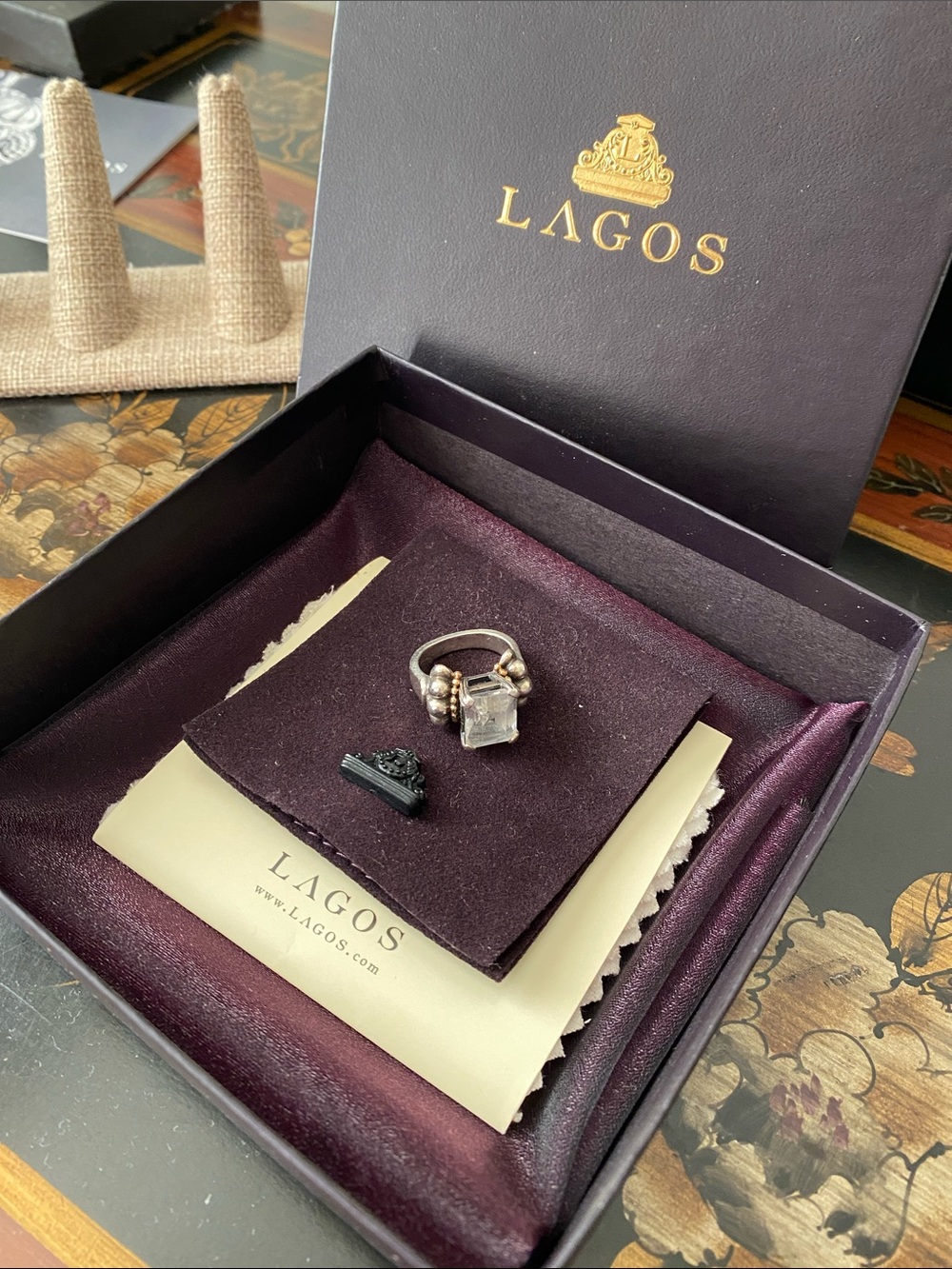 LAGOS Caviar Glacier Topaz Ring (8)